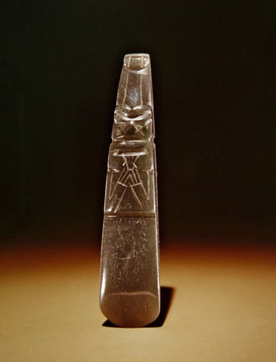Olmecoid celt, from Guacimo, Linea Vieja area by Pre Columbian Pre Columbian